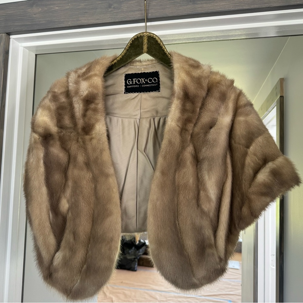 COPY - G. Fox & Co. Mink Stole - satin lined